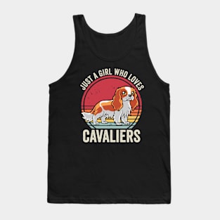 Just A Girl Who Loves Cavalier King Charles Spaniel Tank Top